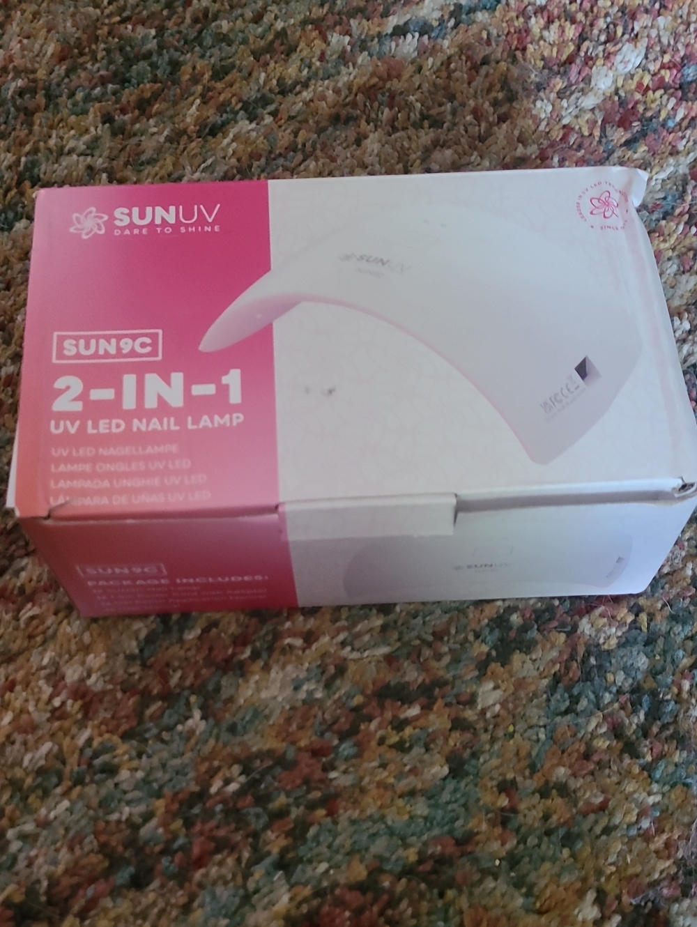 NEW In Box 2-in-1 UV LED Nail Lamp - Pink/White